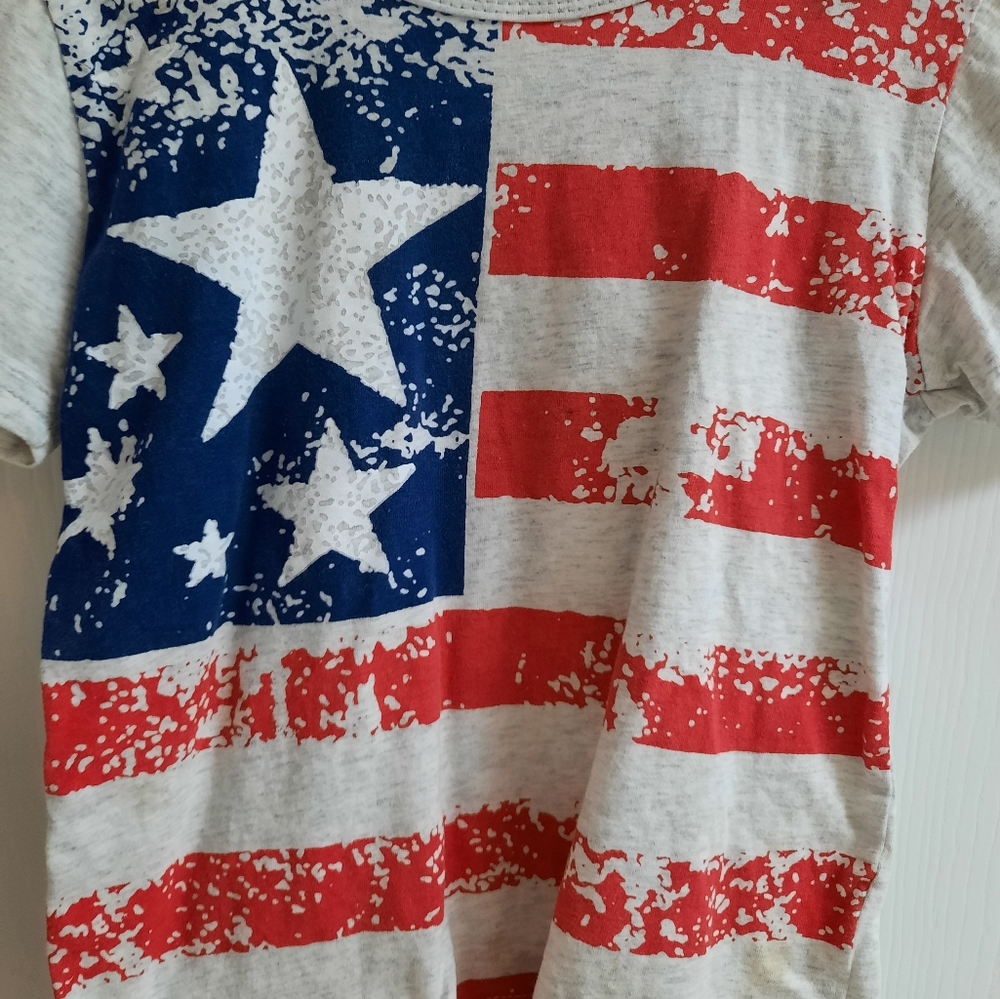 Patriotic Boy Shirts 4T Red White and Blue colors